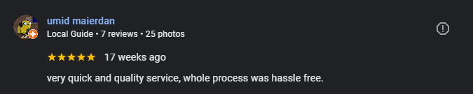 Google Review for Atlas HomeServices